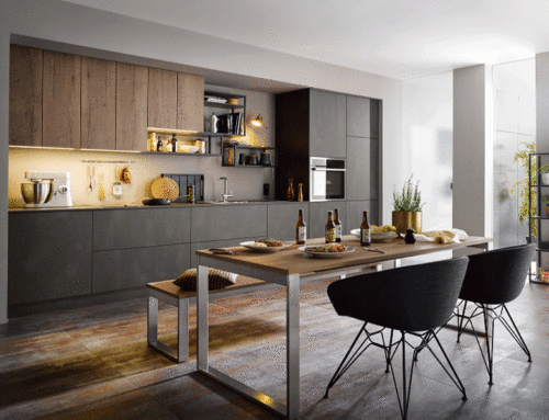 Melamine modern kitchen cabinets MK036