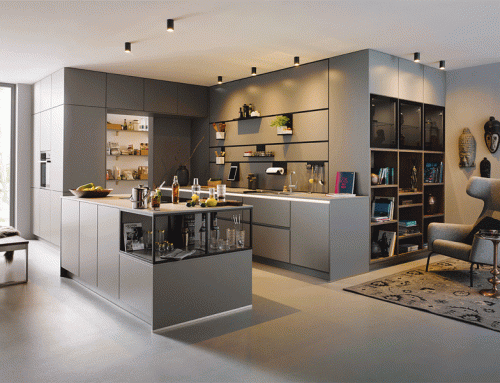High quality matte grey lacquer kitchen cabinets PK105