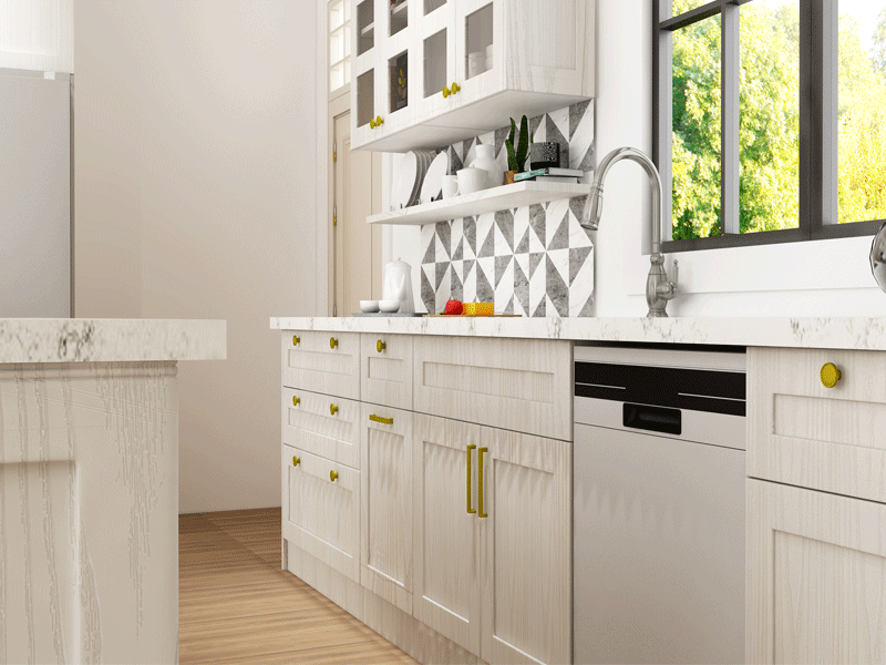 Shaker Style Door Kitchen Cabinet, What Is Pvc Kitchen Cabinet Doors